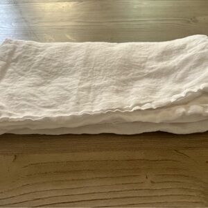Matteo LA White Linen Euro Shams